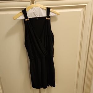 White House Black Market Black and Gold Dress